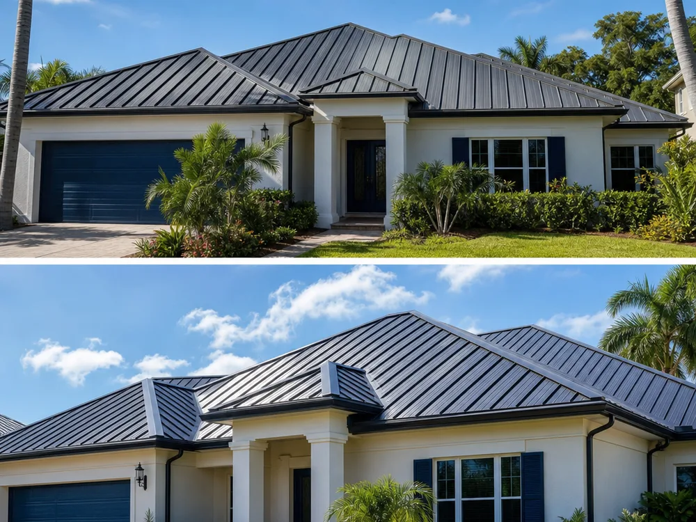 Completed residential roof installation in Orlando